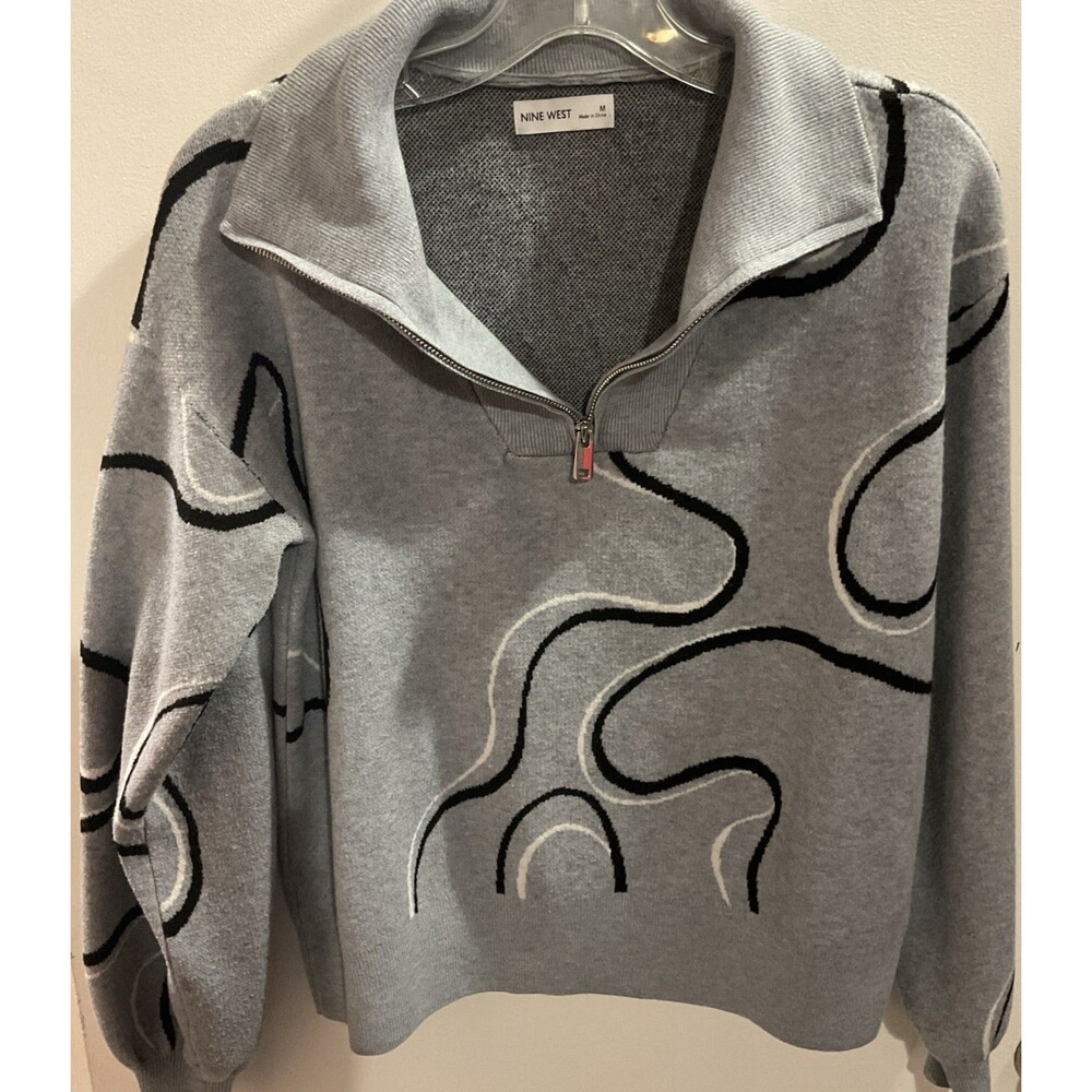Nine West Quarter Zip Sweater M